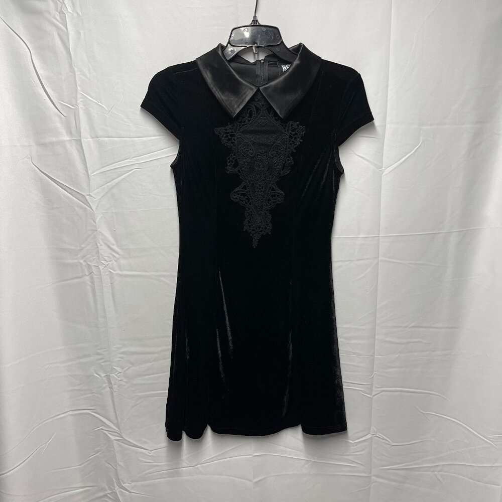 KILLSTAR Mortina Velvet Skater Dress - Sz XS